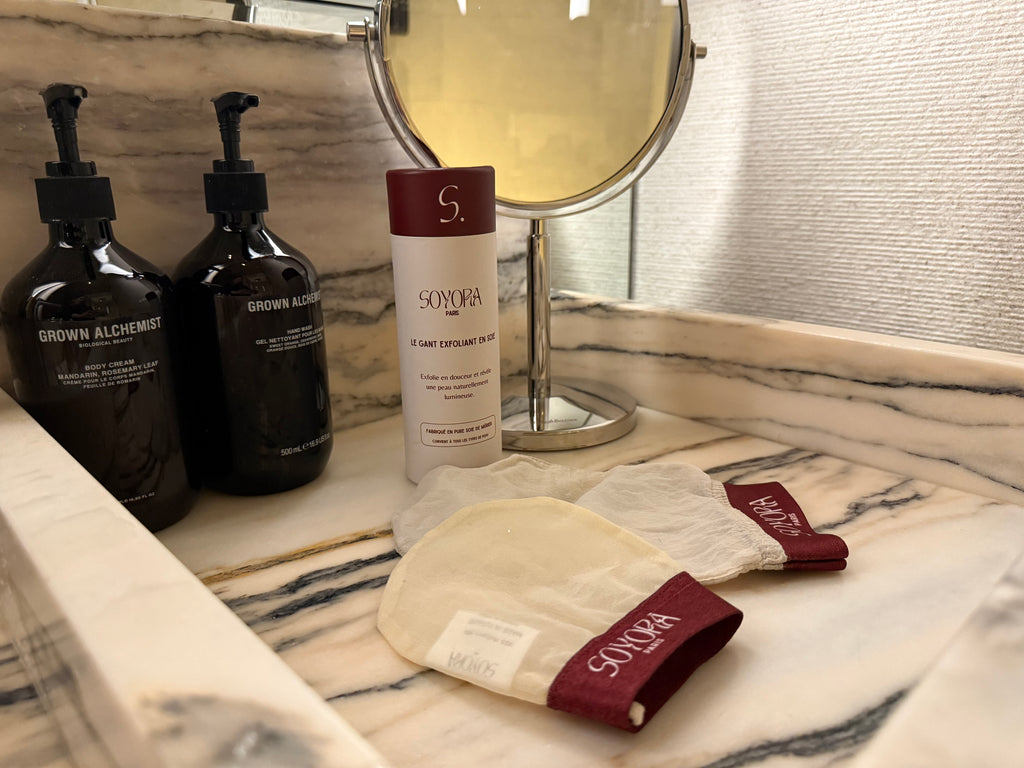 Duo gant exfoliant — Corps et Visage